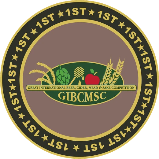 Medalha de primeiro lugar do Great International Beer, Cider, Mead & Sake Competition